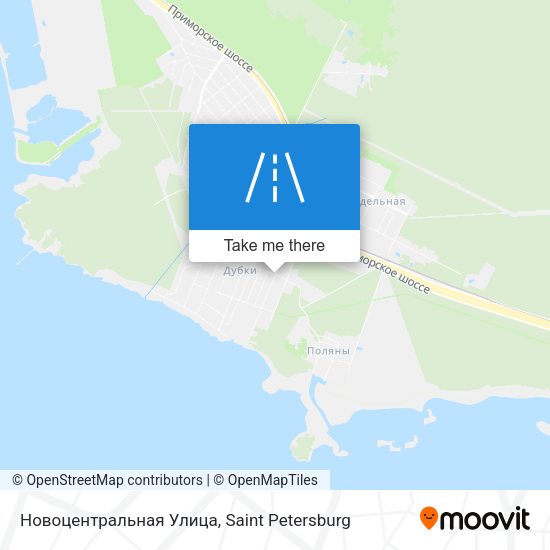 Новоцентральная Улица map