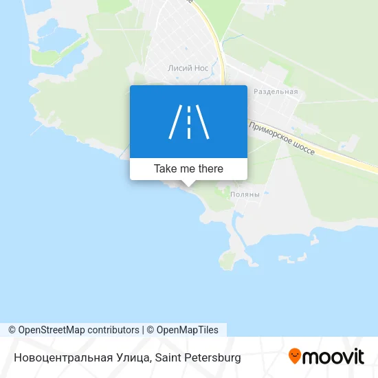 Новоцентральная Улица map