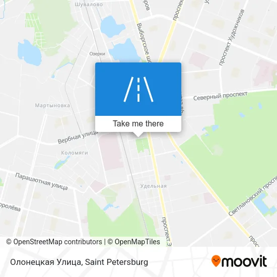 Олонецкая Улица map