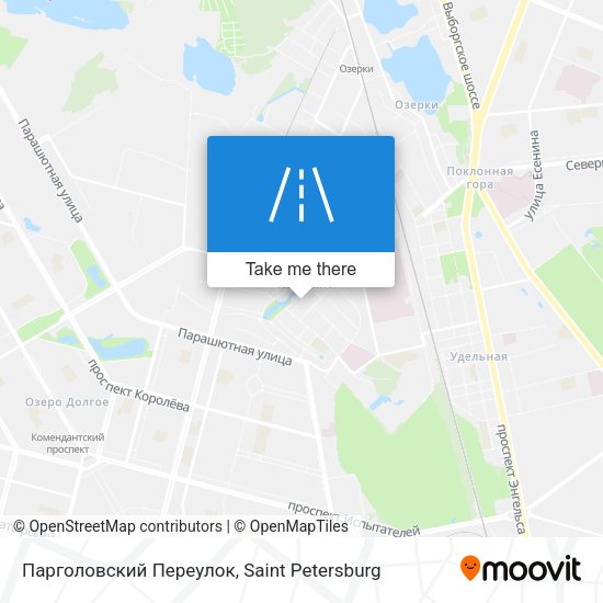 Парголовский Переулок map