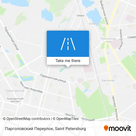 Парголовский Переулок map