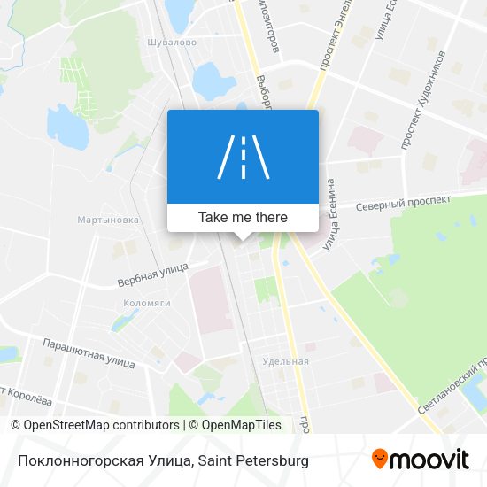 Поклонногорская Улица map