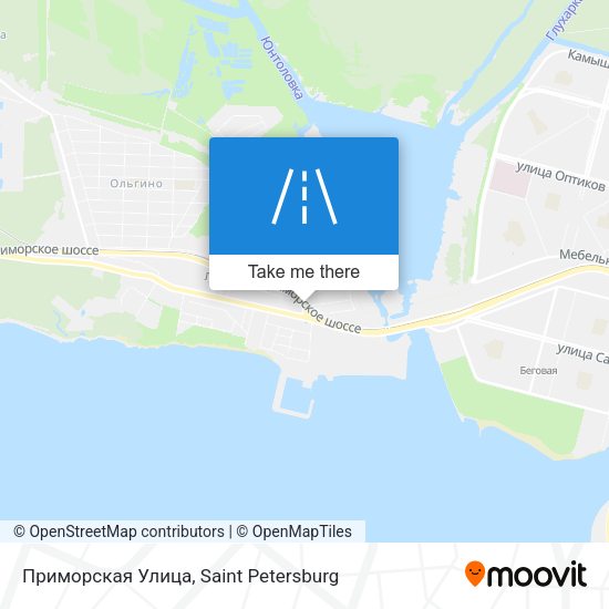 Приморская Улица map