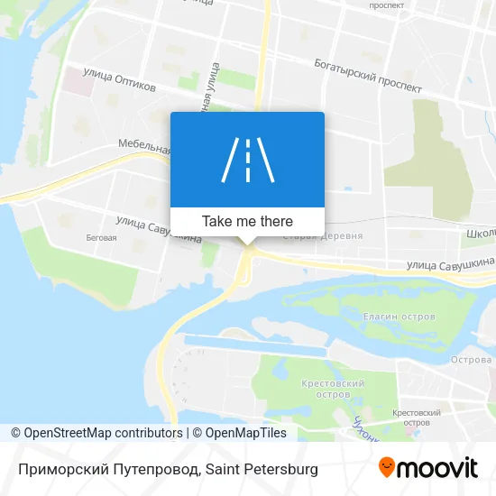 Приморский Путепровод map