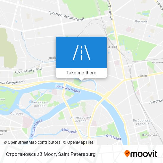 Строгановский Мост map