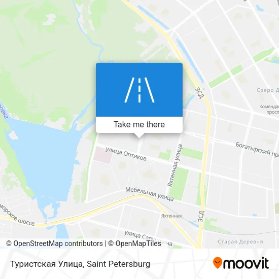 Туристская Улица map