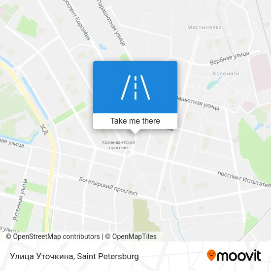 Улица Уточкина map