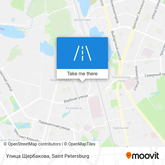Улица Щербакова map