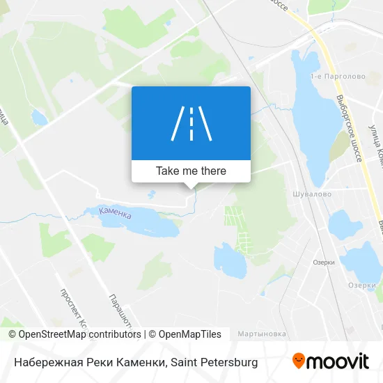 Набережная Реки Каменки map