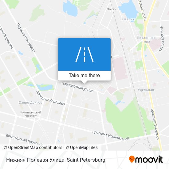 Нижняя Полевая Улица map