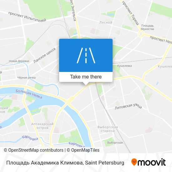 Площадь Академика Климова map