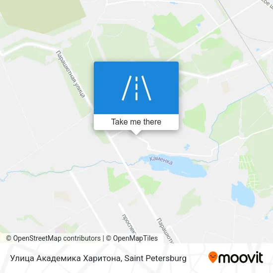 Улица Академика Харитона map