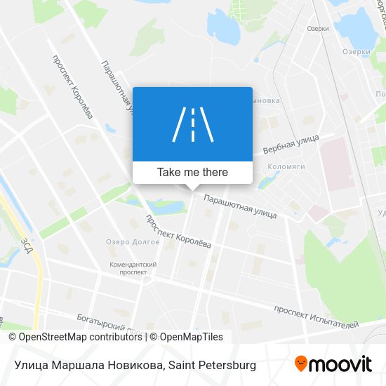 Улица Маршала Новикова map