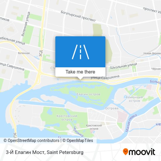 3-Й Елагин Мост map