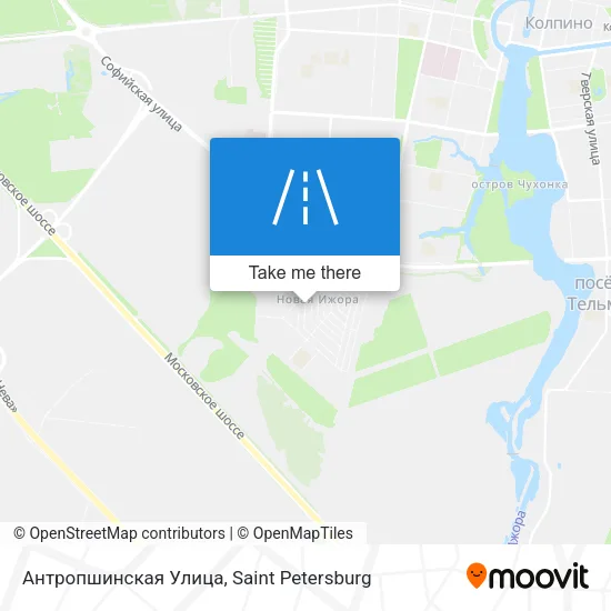 Антропшинская Улица map