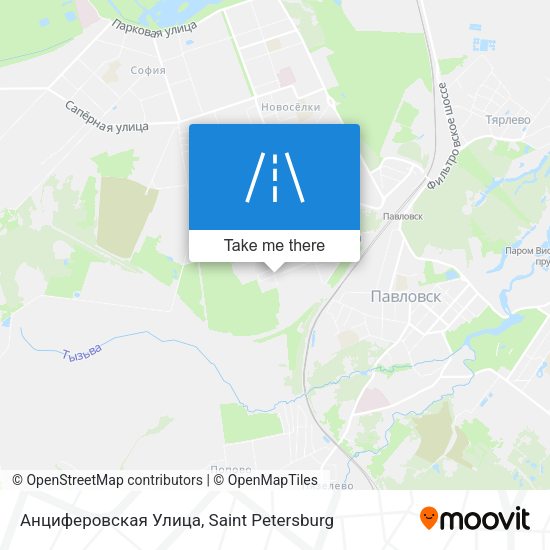 Анциферовская Улица map