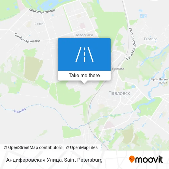 Анциферовская Улица map