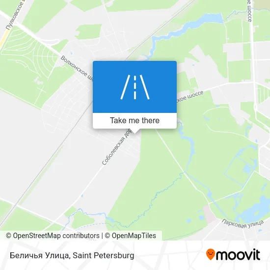 Беличья Улица map