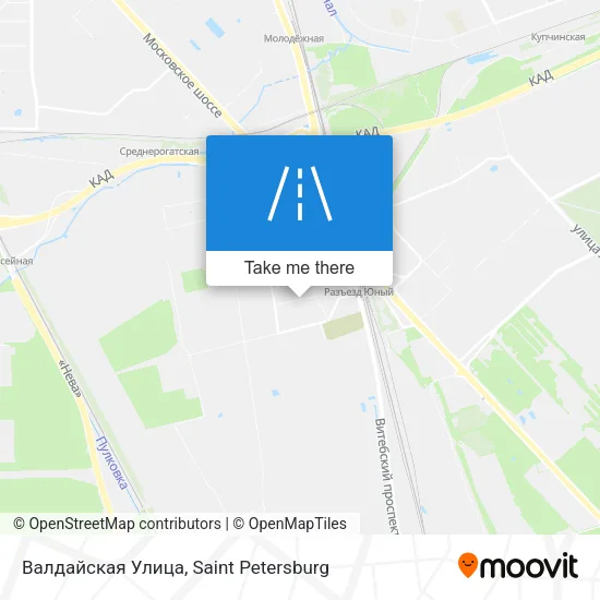 Валдайская Улица map
