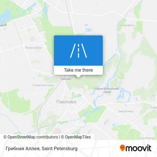 Грибная Аллея map