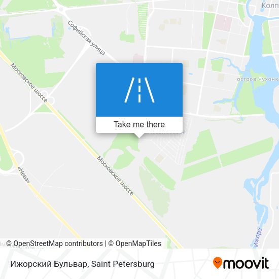 Ижорский Бульвар map
