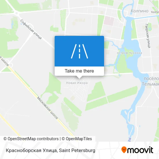 Красноборская Улица map