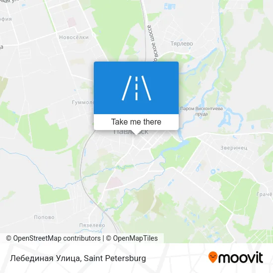 Лебединая Улица map