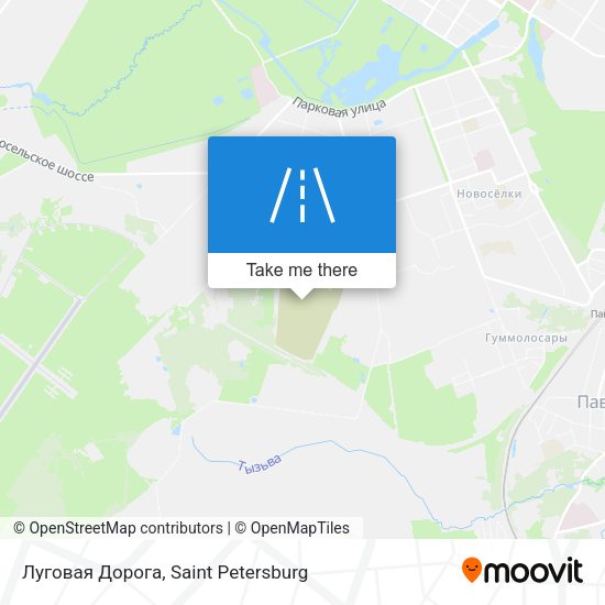 Луговая Дорога map
