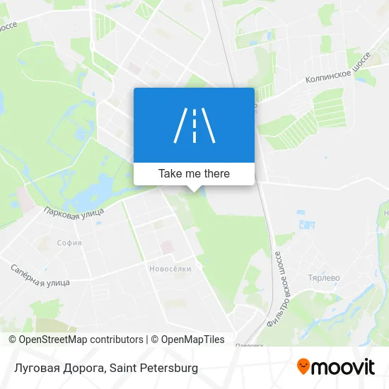 Луговая Дорога map