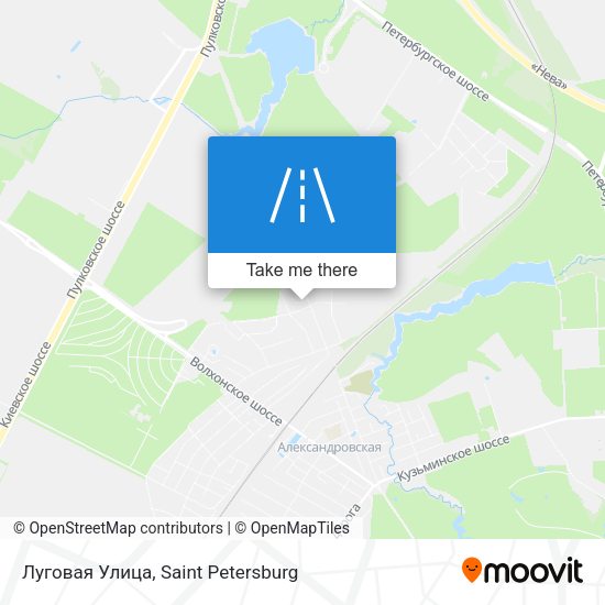 Луговая Улица map