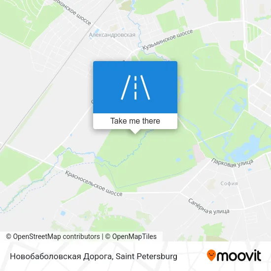 Новобаболовская Дорога map