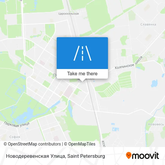 Новодеревенская Улица map