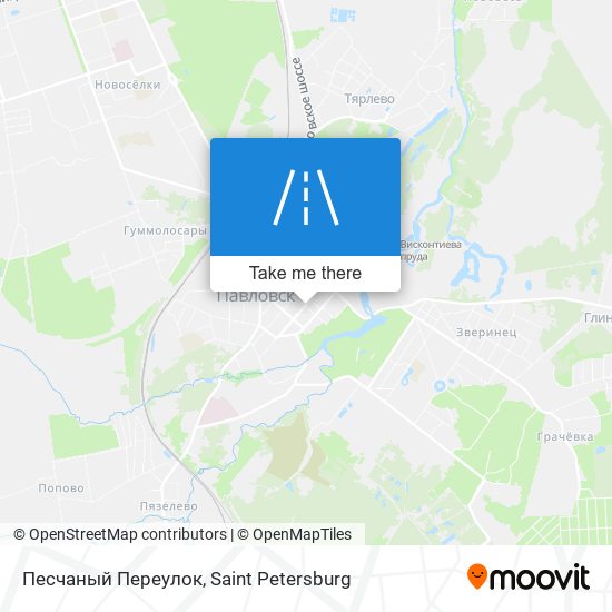 Песчаный Переулок map