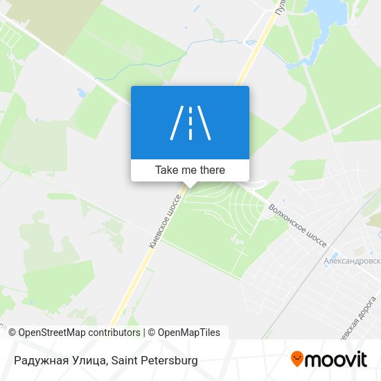 Радужная Улица map