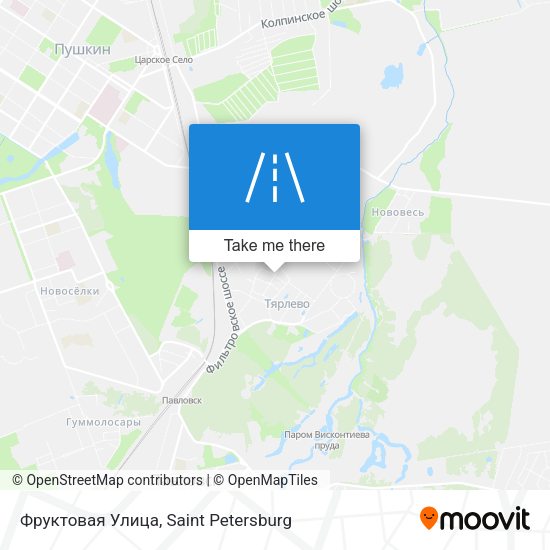 Фруктовая Улица map