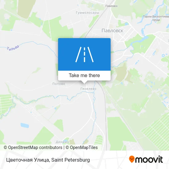 Цветочная Улица map
