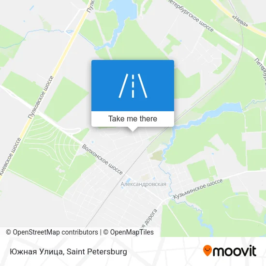 Южная Улица map