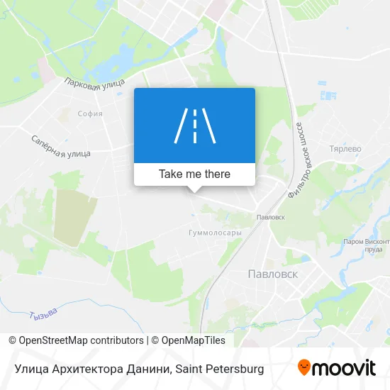 Улица Архитектора Данини map