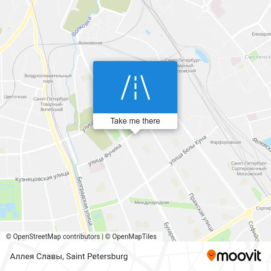 Аллея Славы map