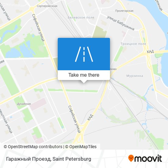 Гаражный Проезд map