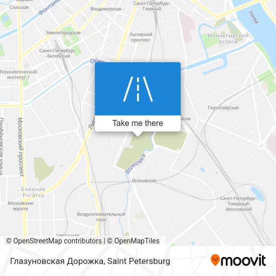 Глазуновская Дорожка map