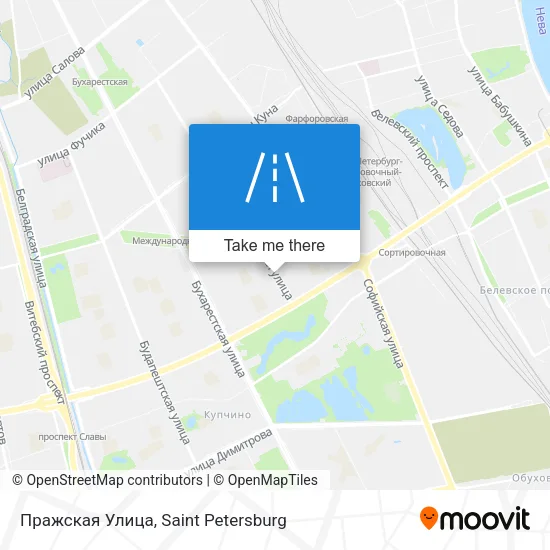 Пражская Улица map