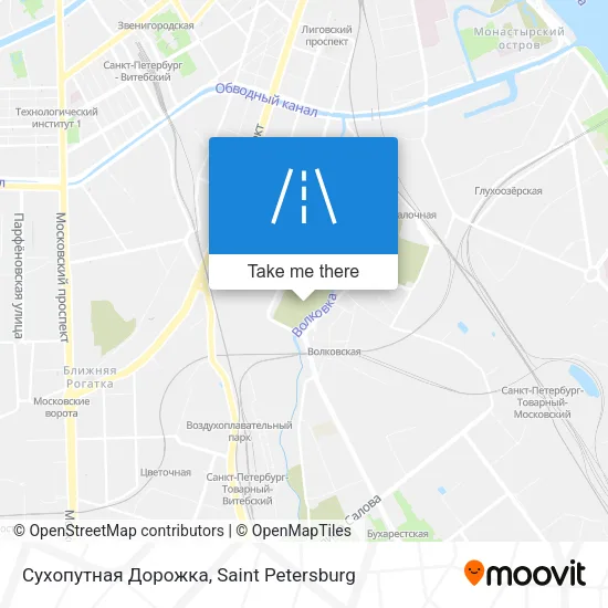 Сухопутная Дорожка map