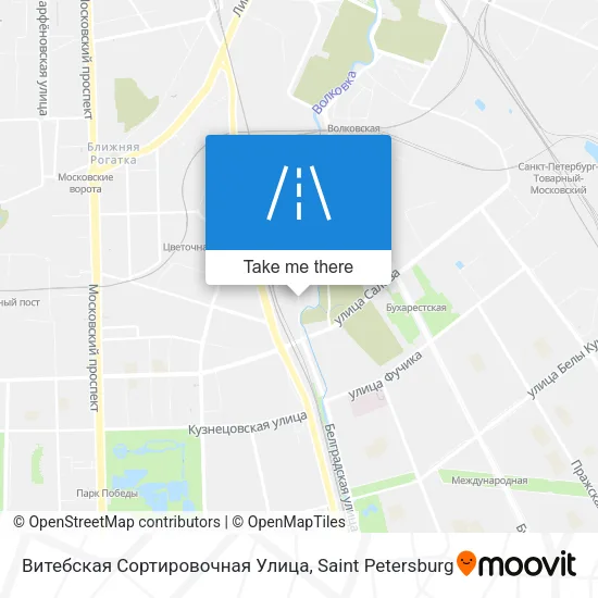 Витебская Сортировочная Улица map