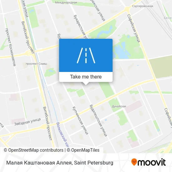 Малая Каштановая Аллея map