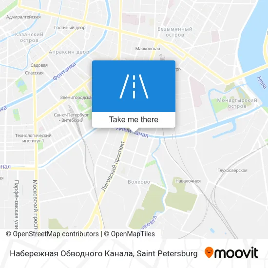 Набережная Обводного Канала map