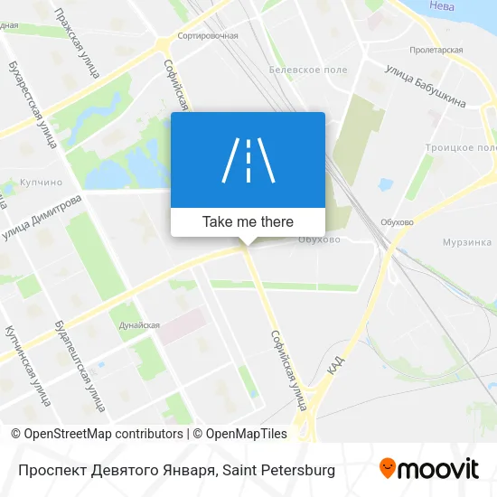 Проспект Девятого Января map