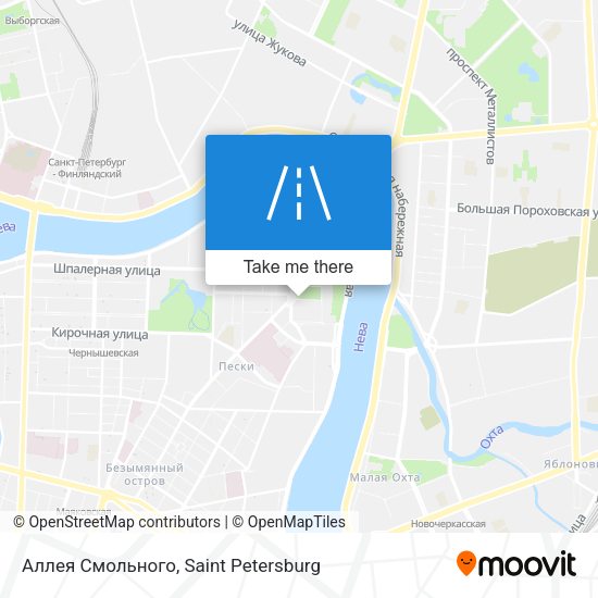 Аллея Смольного map