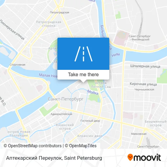 Аптекарский Переулок map