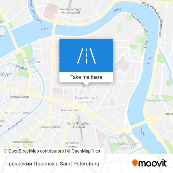 Греческий Проспект map